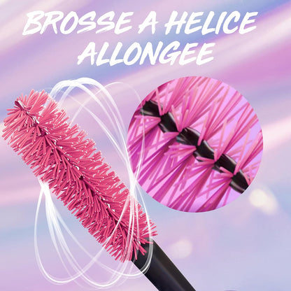 Maybelline Extension Mascara, Salon-Like Extension, Provides +36% More Length & X10 Volume, Hybrid-Fiber Technology & Extended Helix Brush, The Falsies Surreal, Black