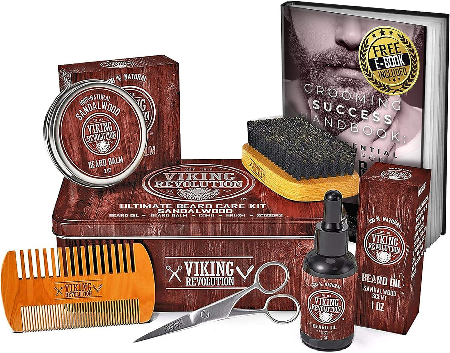 Viking Revolution Beard Grooming Kit the Ultimate Beard Kit - Scent Shave And All