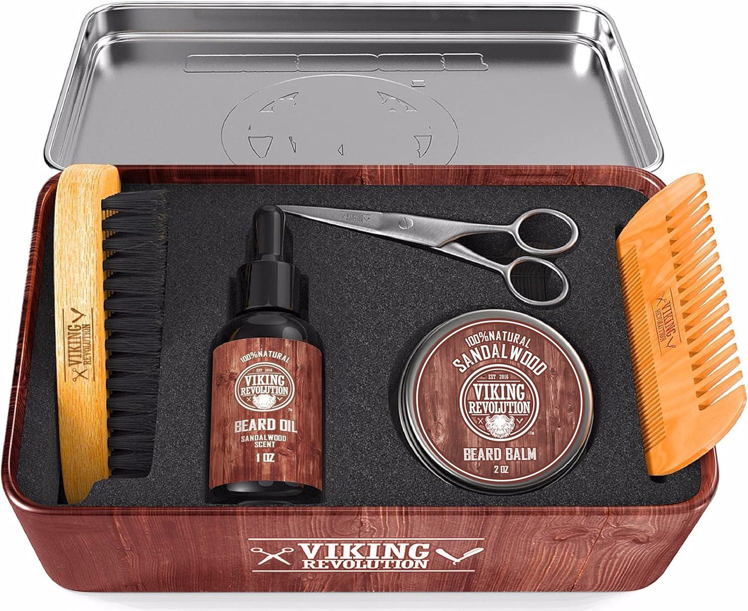 Viking Revolution Beard Grooming Kit the Ultimate Beard Kit - Scent Shave And All