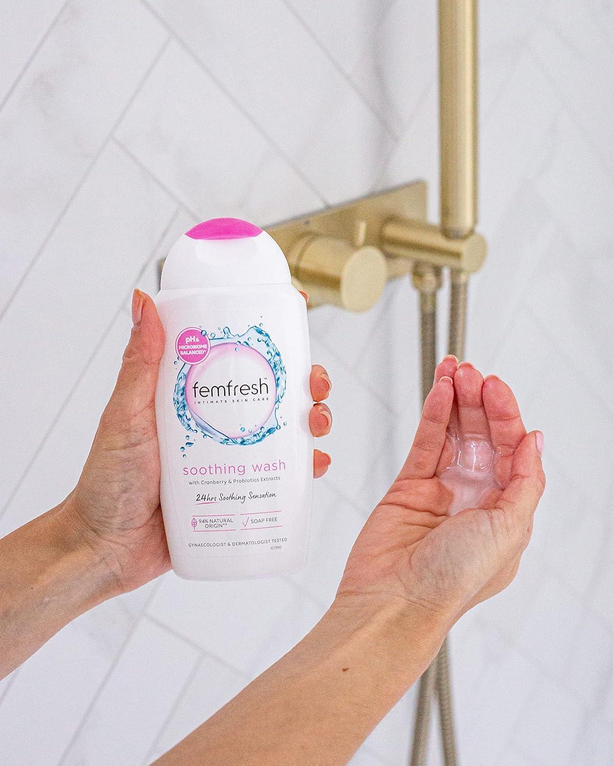 Femfresh Ultimate Care Soothing Wash Intimate Daily Vaginal Feminine Hygiene Shower Gel Cleanser 250ml - Scent Shave And All