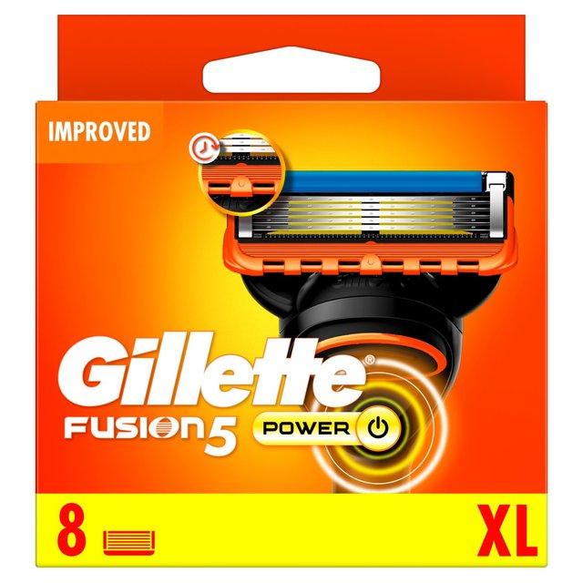 Gillette Fusion5 Power Shaving Razor Blades 8 Pack - Scent Shave And All