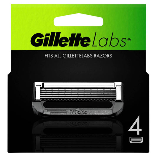 Gillette Labs Razor Blades Pack of 4 Replacement Shaving Heads - Scent Shave And All