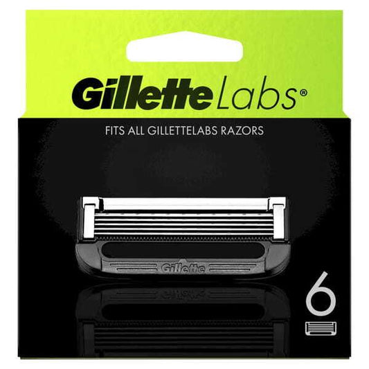 Gillette Labs Razor Blades Pack of 6 Replacement Shaving Heads - Scent Shave And All