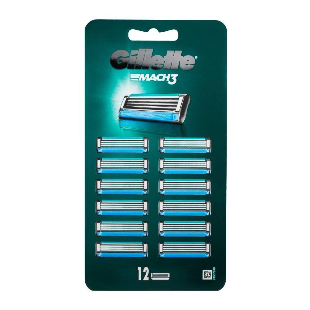 Gillette Mach3 Replacement Shaving Razor Blades 12 Pack - Scent Shave And All