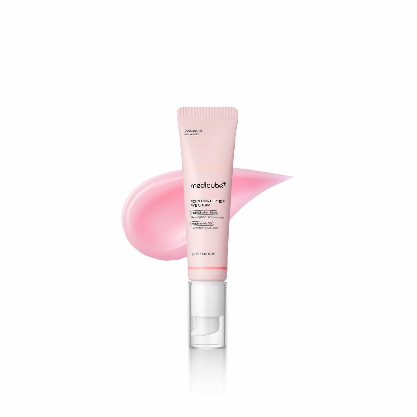 MEDICUBE Salmon DNA PDRN Pink Peptide Eye Serum with Niacinamide and 99% Purity
