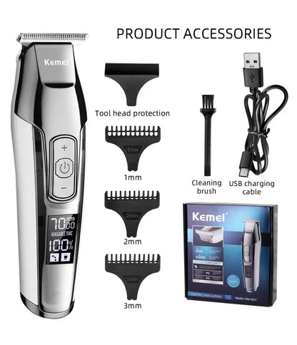 Kemei Hair Trimmer KM-5027 Hair Clippers Rechargeable Professional Machine