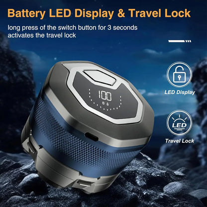 Titanium Electric Head Shaver for Bald Men 6D Magnetic Razor Hair Trimmer Rechargeable LED Waterproof Face Hair Cutting