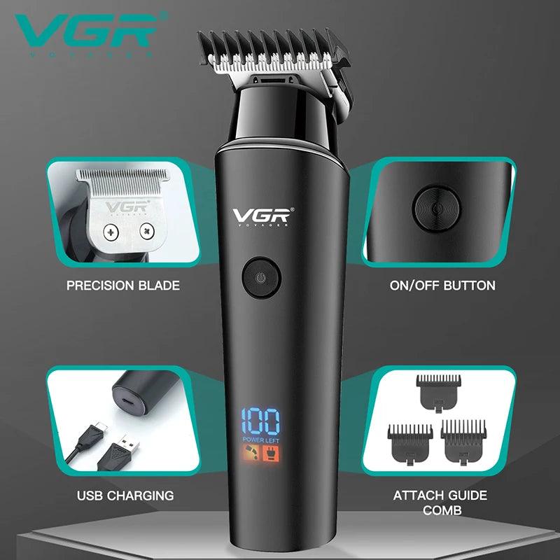 VGR-937 Hair and Beard Trimmer Professional Hair Clipper Electric Razor - Scent Shave And All