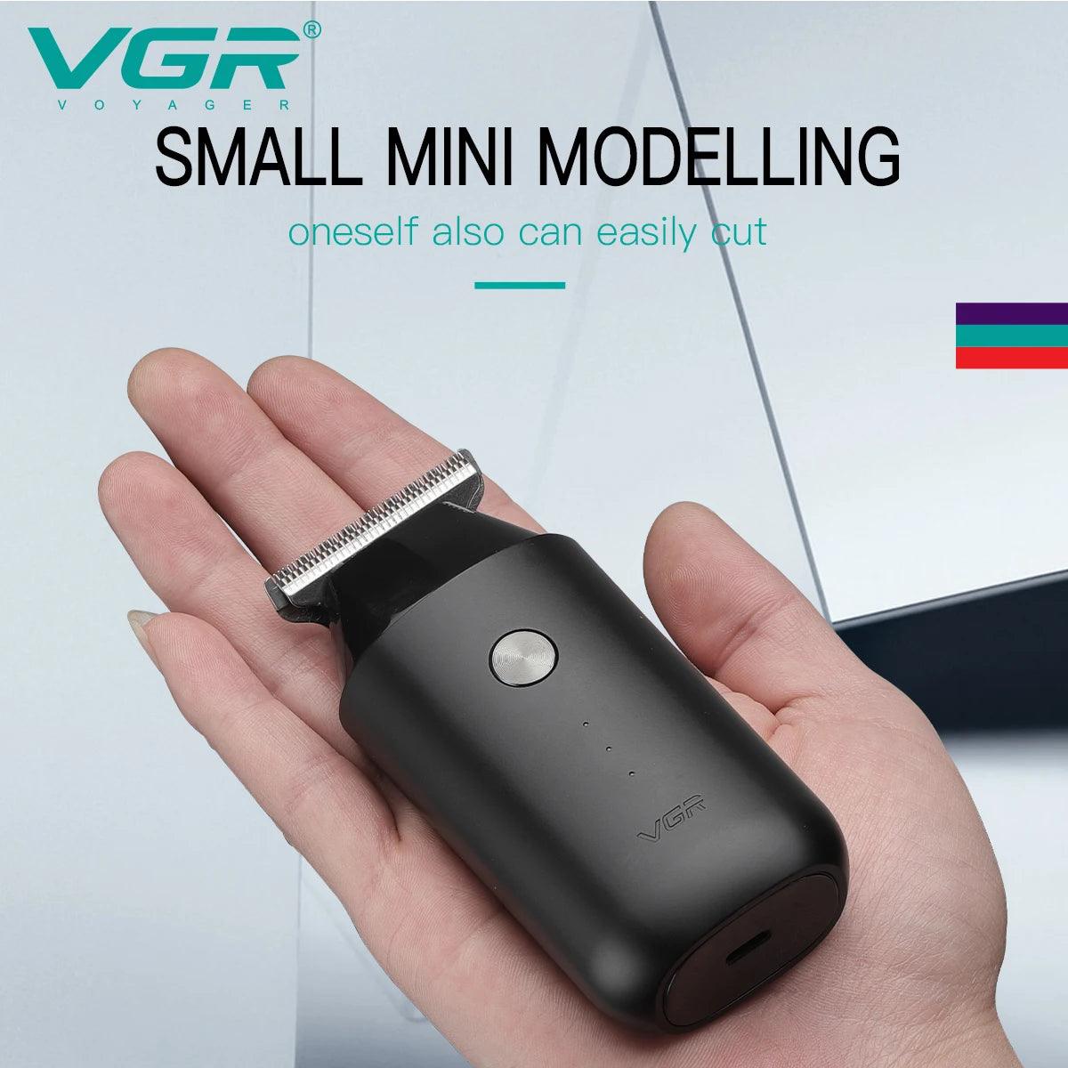 VGR V-932 Hair Trimmer Hair Clipper Mini Travel-friendly T-Shaped Blade - Scent Shave And All