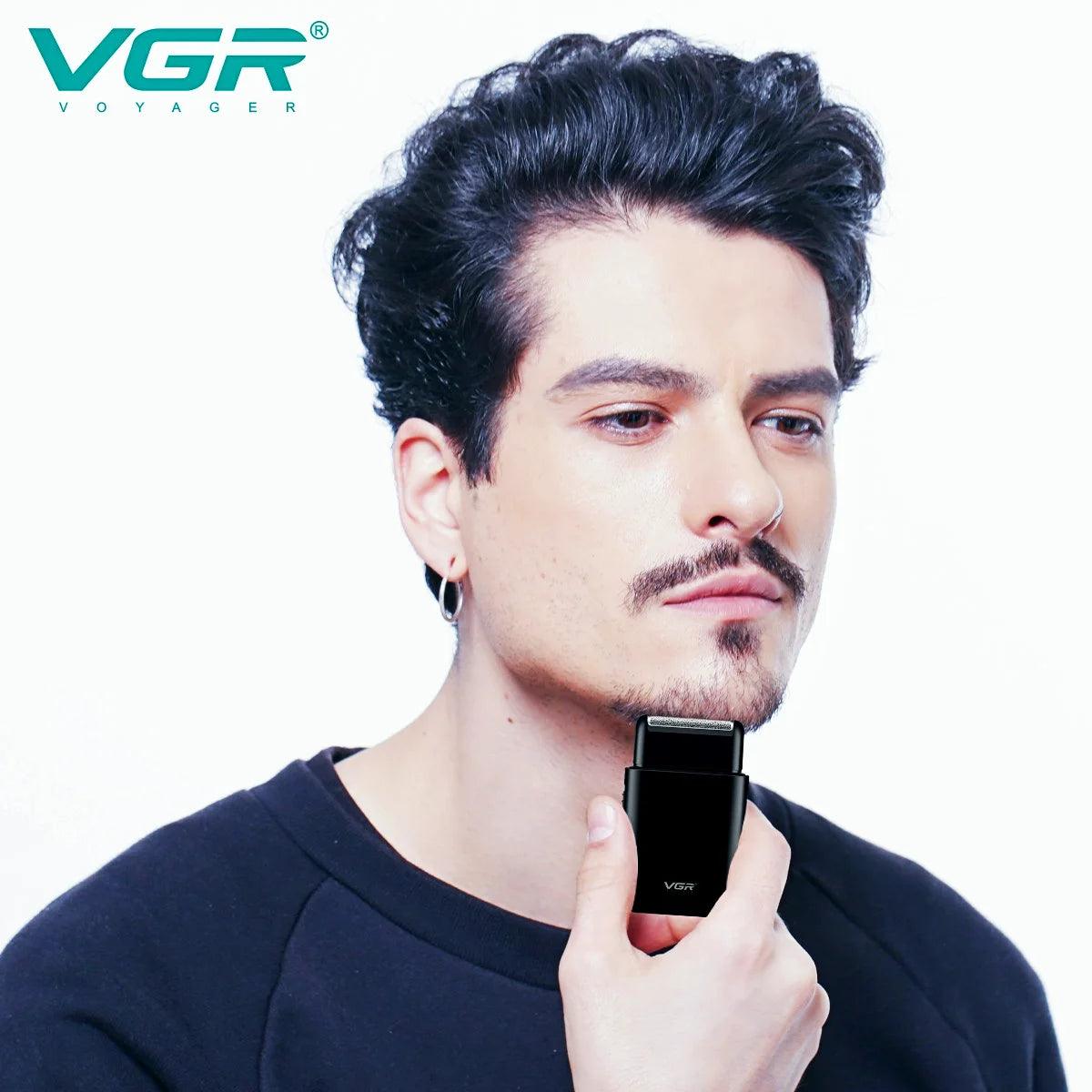 VGR V-390 Electric Foil Professional Beard Hair Trimmer Portable Mini Shaver - Scent Shave And All