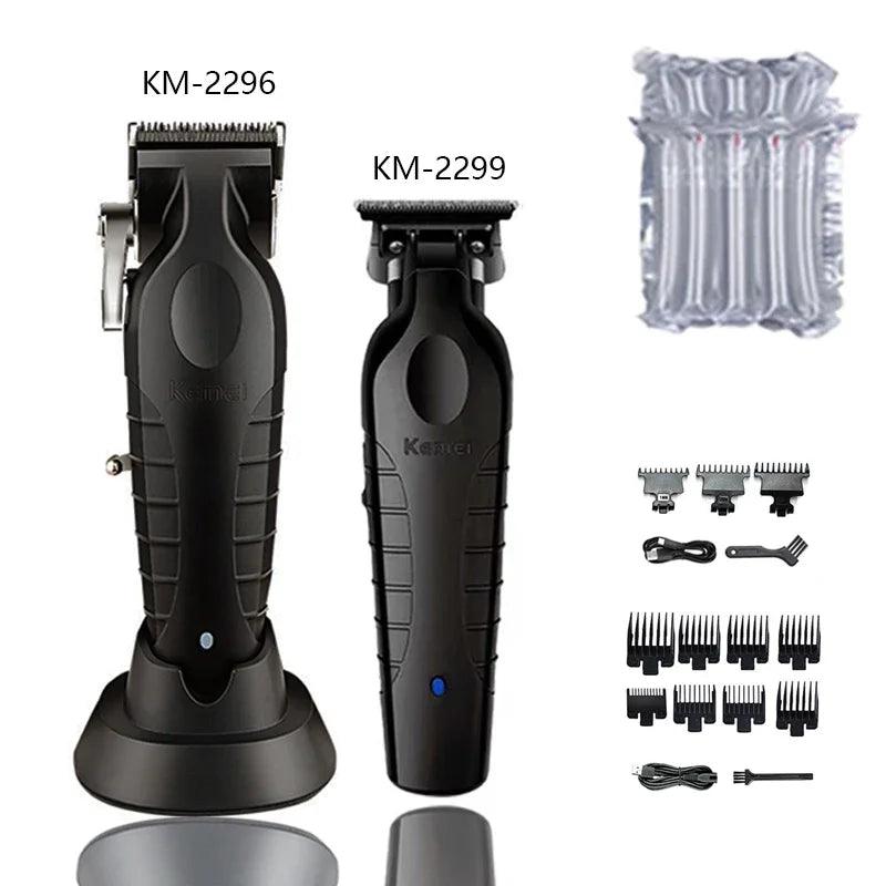 Kemei KM-2296 Professional Hair Clipper Powerful Cutting Machine with Dock - Scent Shave And All