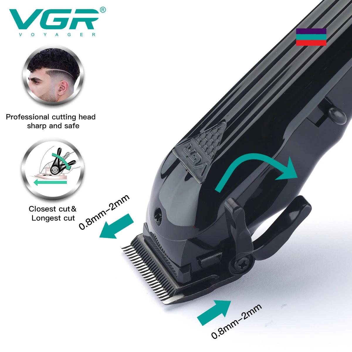 VGR V-282 Hair Clipper Professional Hair Cutting Machine Cordless Rechargeable - Scent Shave And All