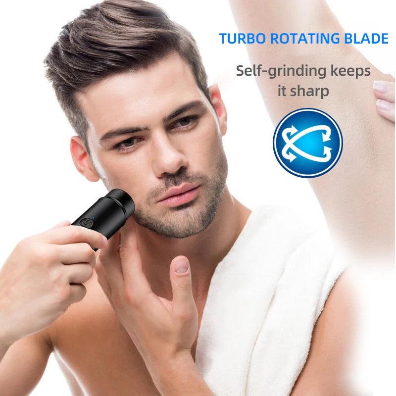 Electric Shaver Mini Rechargeable Razor Long-Lasting Portable Washable Trimmer - Scent Shave And All