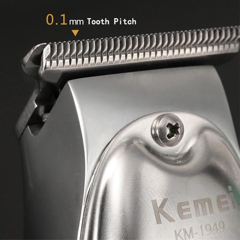 Kemei 1949 Professional Hair Clipper All Metal Cordless Trimmer - Scent Shave And All