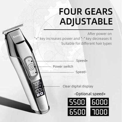 Kemei Hair Trimmer KM-5027 Hair Clippers Rechargeable Professional Machine