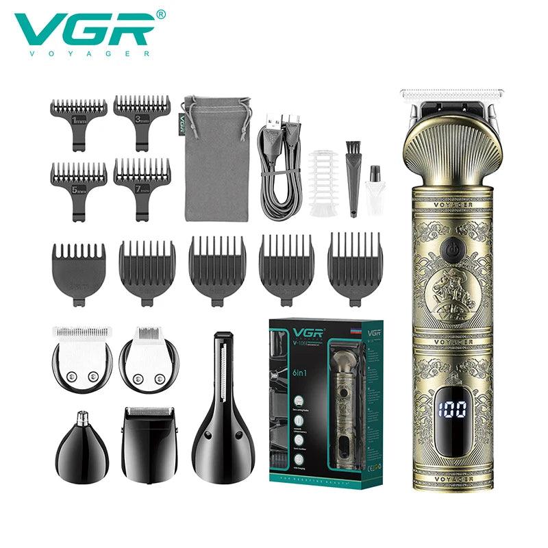 VGR V-106 Kit Hair and Beard Trimmer Professional Cordless Hair Cutting - Scent Shave And All