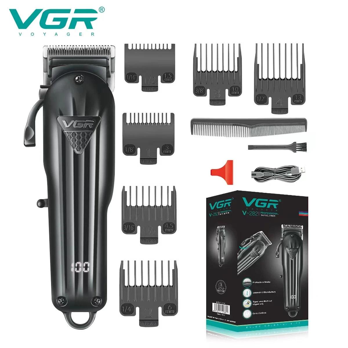 VGR V-282 Hair Clipper Professional Hair Cutting Machine Cordless Rechargeable - Scent Shave And All