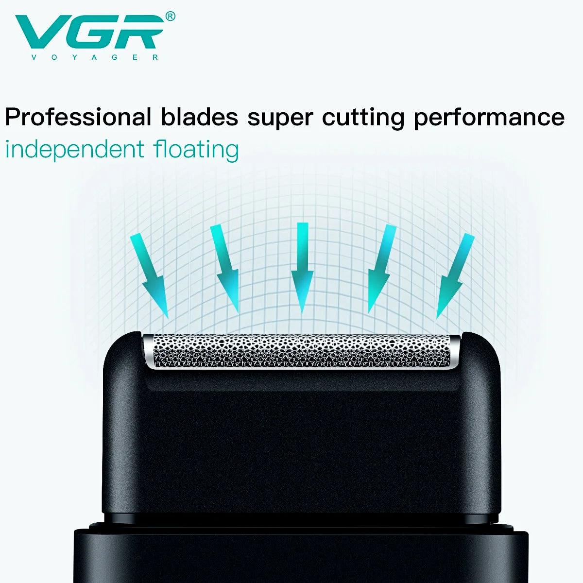 VGR V-390 Electric Foil Professional Beard Hair Trimmer Portable Mini Shaver - Scent Shave And All