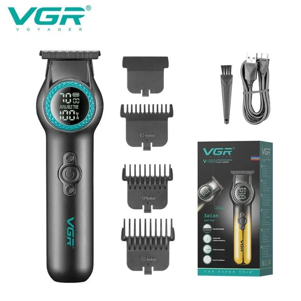 VGR Pro V-990 Cordless Hair and Beard Trimmer Powerful Cutting Machine - Scent Shave And All