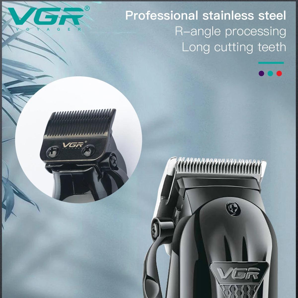 VGR V-282 Hair Clipper Professional Hair Cutting Machine Cordless Rechargeable - Scent Shave And All