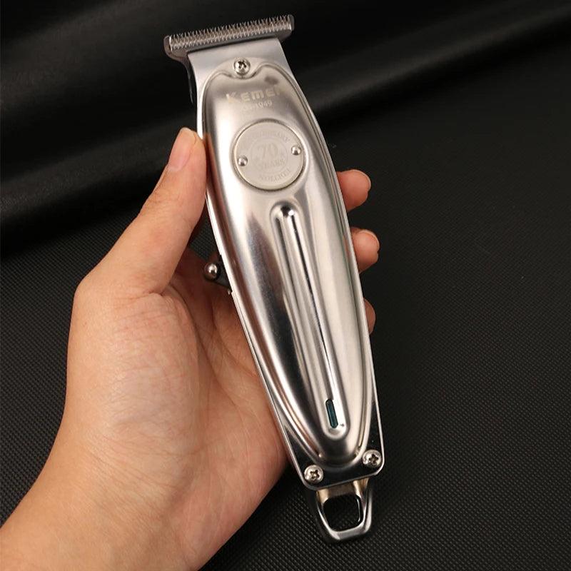 Kemei 1949 Professional Hair Clipper All Metal Cordless Trimmer - Scent Shave And All