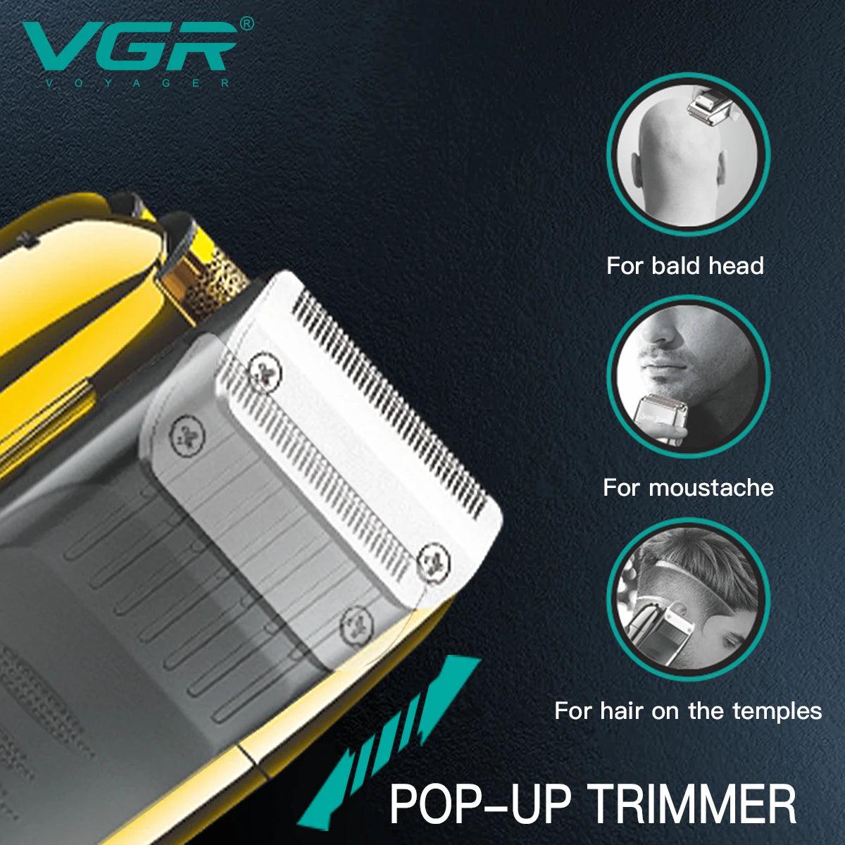 VGR V-332 Shaver Beard Trimmer Metal Twin Blade Professional Shaving Foil - Scent Shave And All