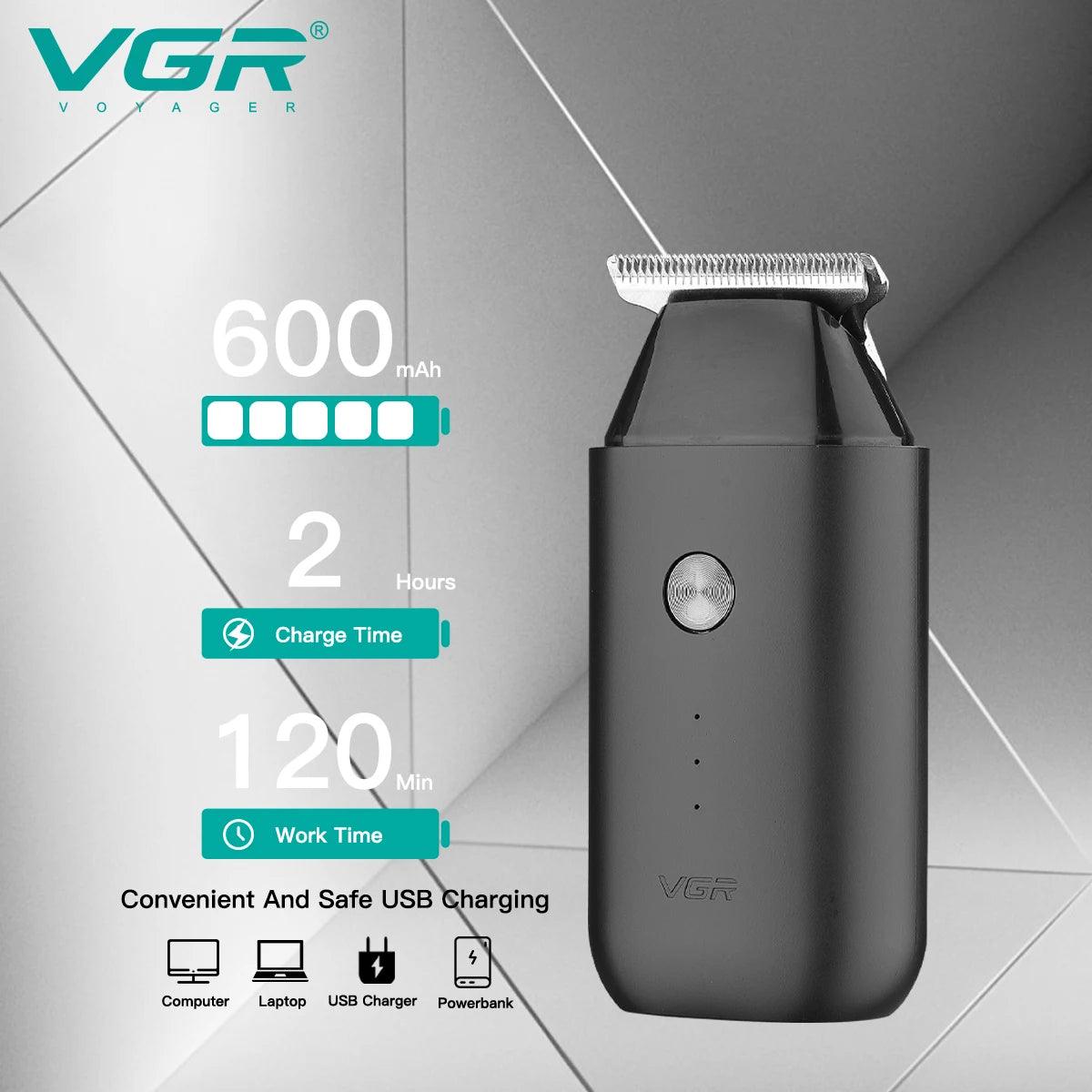 VGR V-932 Hair Trimmer Hair Clipper Mini Travel-friendly T-Shaped Blade - Scent Shave And All