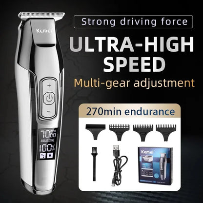 Kemei Hair Trimmer KM-5027 Hair Clippers Rechargeable Professional Machine