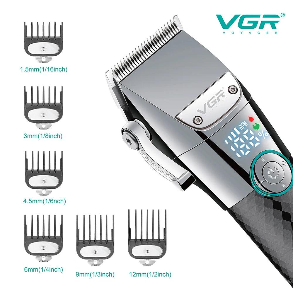 VGR V-682 Professional Hair Clipper Barber Beard Trimmer with Charging Dock - Scent Shave And All