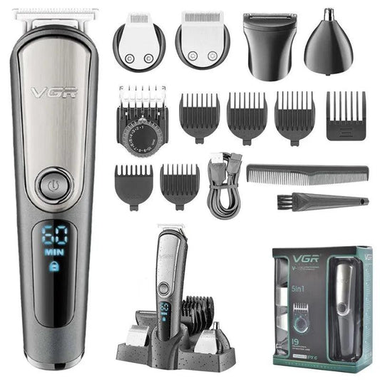 VGR V-105 All In One Adjustable Hair Beard Trimmer Body Groomer Kit - Scent Shave And All