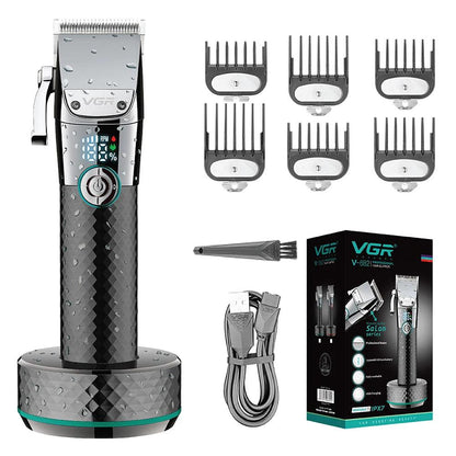 VGR V-682 Professional Hair Clipper Barber Beard Trimmer with Charging Dock - Scent Shave And All