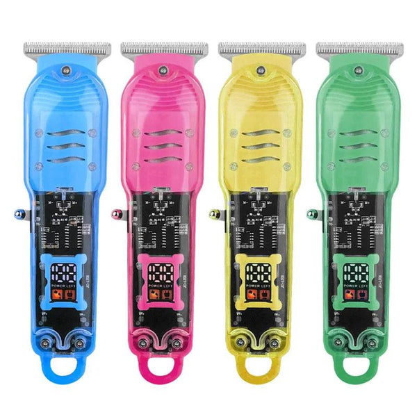 Hair Beard Trimer Professional Hair Clipper Transparent Electric Razor ...