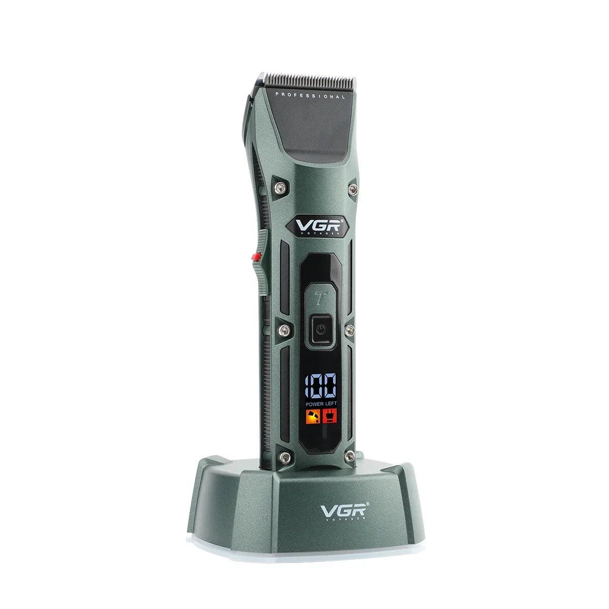 VGR V-696 Hair Trimmer Professional Electric Cutting Machine with Dock Charger - Scent Shave And All