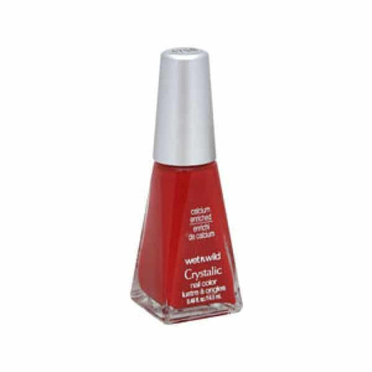 Wet n Wild Crystalic Nail Polish 14.5ml - 475B Scarlet Red - Scent Shave And All