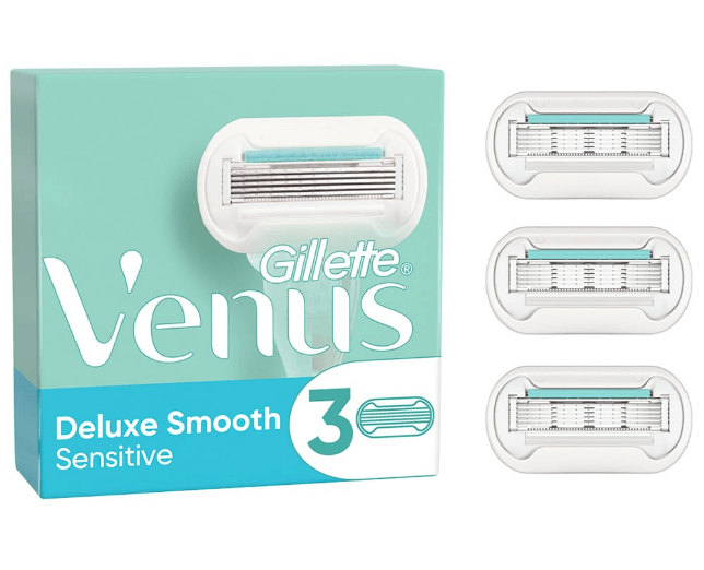 Gillette Venus Embrace Sensitive Shaving Razor Blades 3 Pack - Scent Shave And All