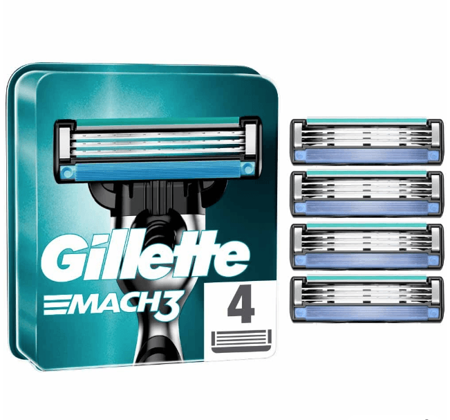 Gillette Mach3 Replacement Razor Blades 4 Pack - Scent Shave And All