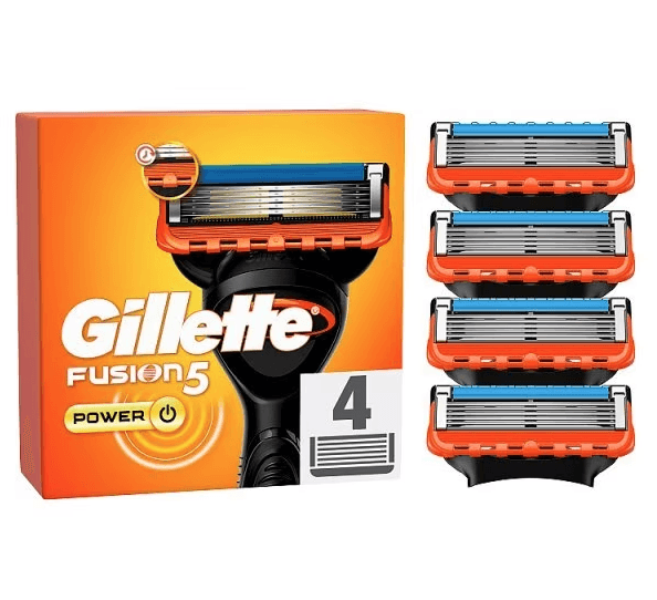 Gillette Fusion5 Power Blades Shaving Refills 4 Pack - Scent Shave And All