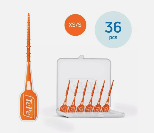 TEPE Easypick Dental Easy Picks Size XS S Orange Pack of 36 - Scent Shave And All