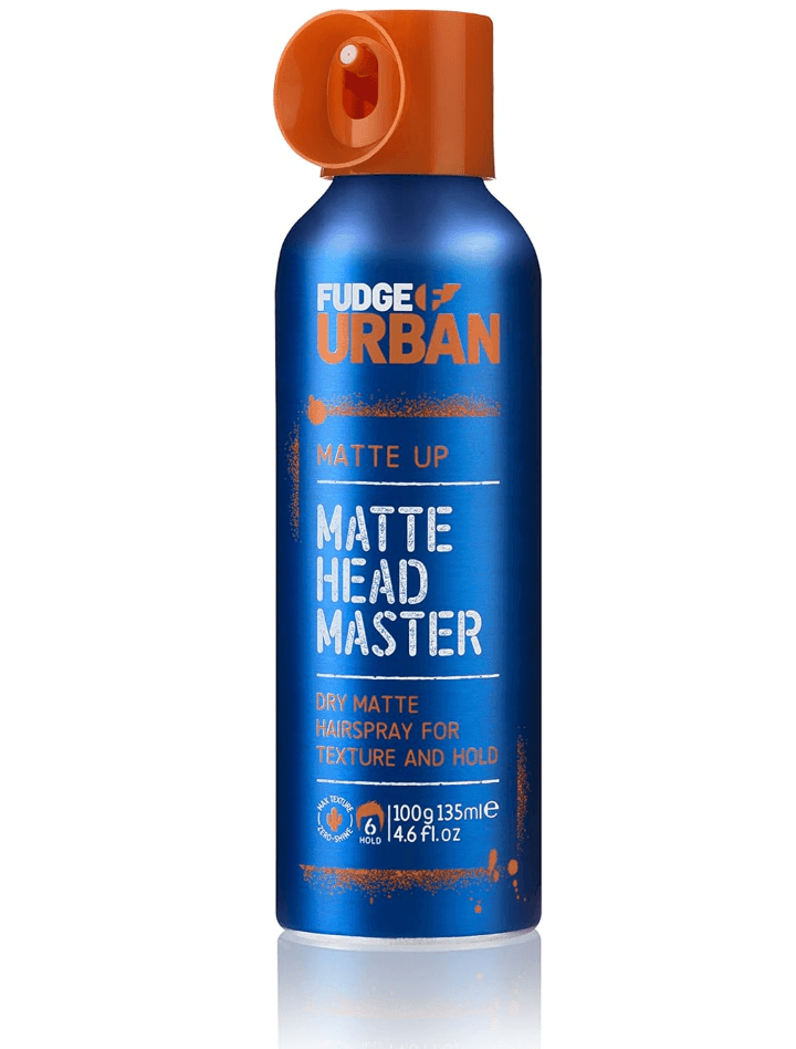 Fudge Urban Texturising Hair Spray Matte Headmaster Hairspray 135ml - Scent Shave And All