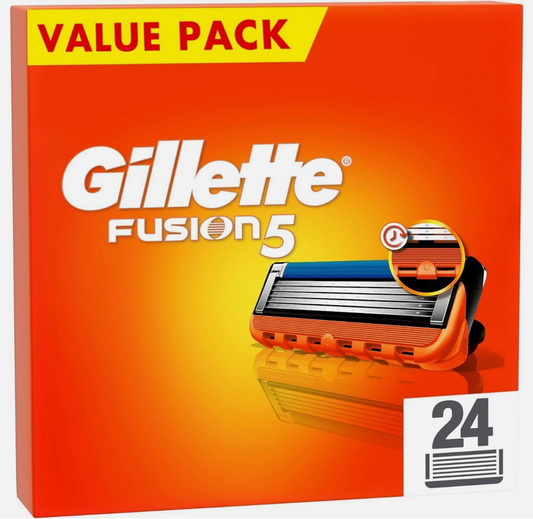 Gillette Fusion5 Shaving Razor Blades 24 Pack