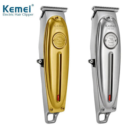 Kemei 1949 Professional Hair Clipper All Metal Cordless Trimmer - Scent Shave And All