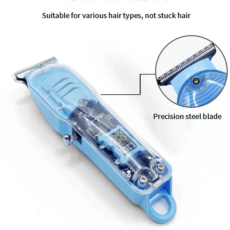 Hair Beard Trimer Professional Hair Clipper Transparent Electric Razor Cordless - Scent Shave And All