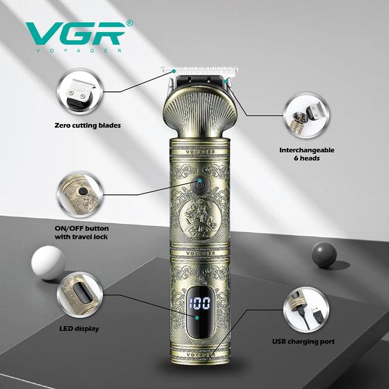 VGR V-106 Kit Hair and Beard Trimmer Professional Cordless Hair Cutting - Scent Shave And All