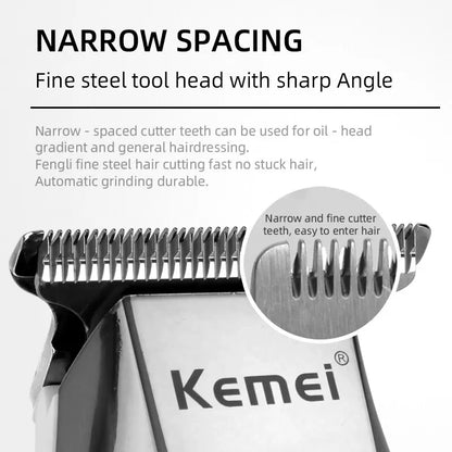 Kemei Hair Trimmer KM-5027 Hair Clippers Rechargeable Professional Machine
