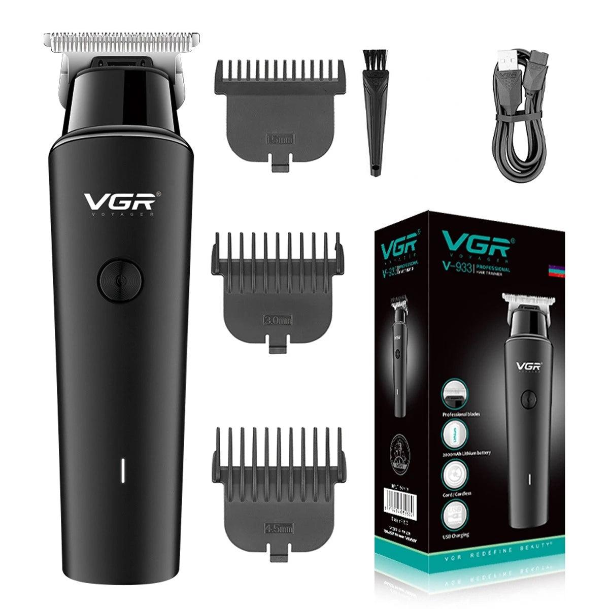 VGR V-933 Hair Trimmer Professional Electric Hair Clipper Cordless Rechargeable - Scent Shave And All