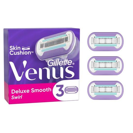 Gillette Venus Swirl Blades Shaving Razor Blade Heads 3 Pack - Scent Shave And All