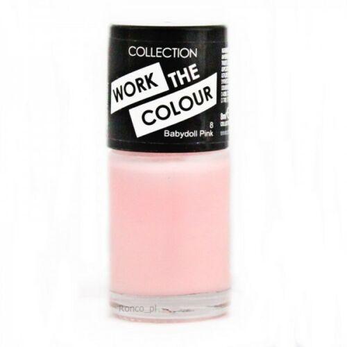 Collection Work The Colour Nail Polish Nail Varnish - Babydoll Pink - Scent Shave And All