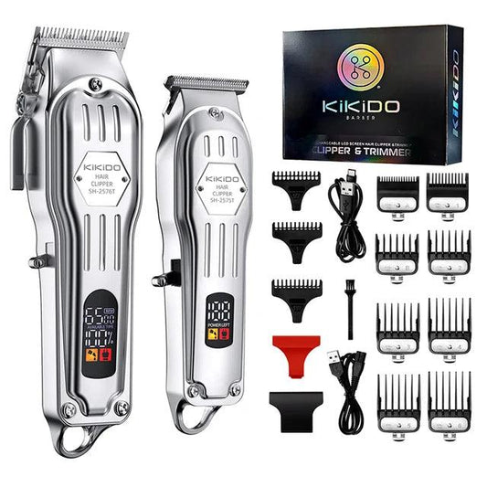 Full Metal Combo Hair Clipper Hair Trimmer Professional Kit - Scent Shave And All