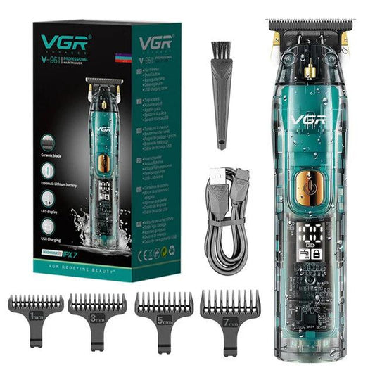 VGR V-961 Professional Hair Trimmer Electric Rechargeable Cordless Detailer - Scent Shave And All