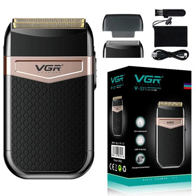 VGR V-331 Metal Wet & Dry Electric Hair Foil Shaver Rechargeable Cordless - Scent Shave And All